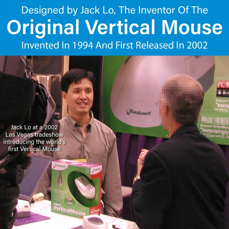 Evoluent â€“ Inventor of The Vertical Mouse â€“ VMDL Ergonomic Vertical Mouse Right Hand Large Wired USB, Sculpted for Comfort, Reduces Wrist Strain, 4 Speeds, 6 Customizable Buttons in Windows - Image 4